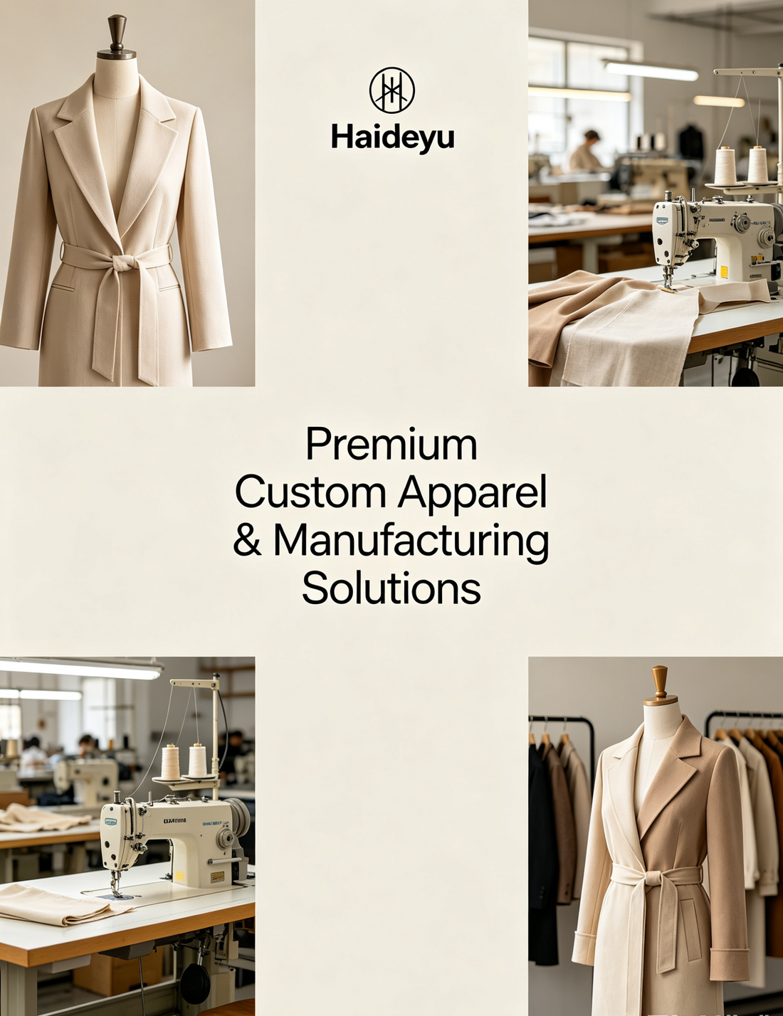 Haideyu professional apparel manufacturing and custom clothing solutions for global fashion brands