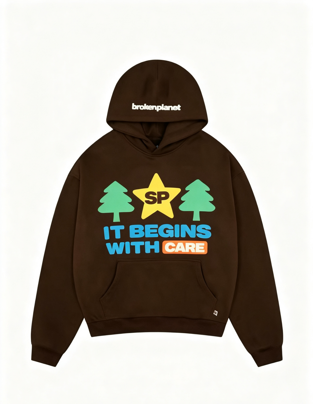 1. ALT:Hdfish OEM custom brown oversized hoodie back pink sun patch logo private label street sweatshirt