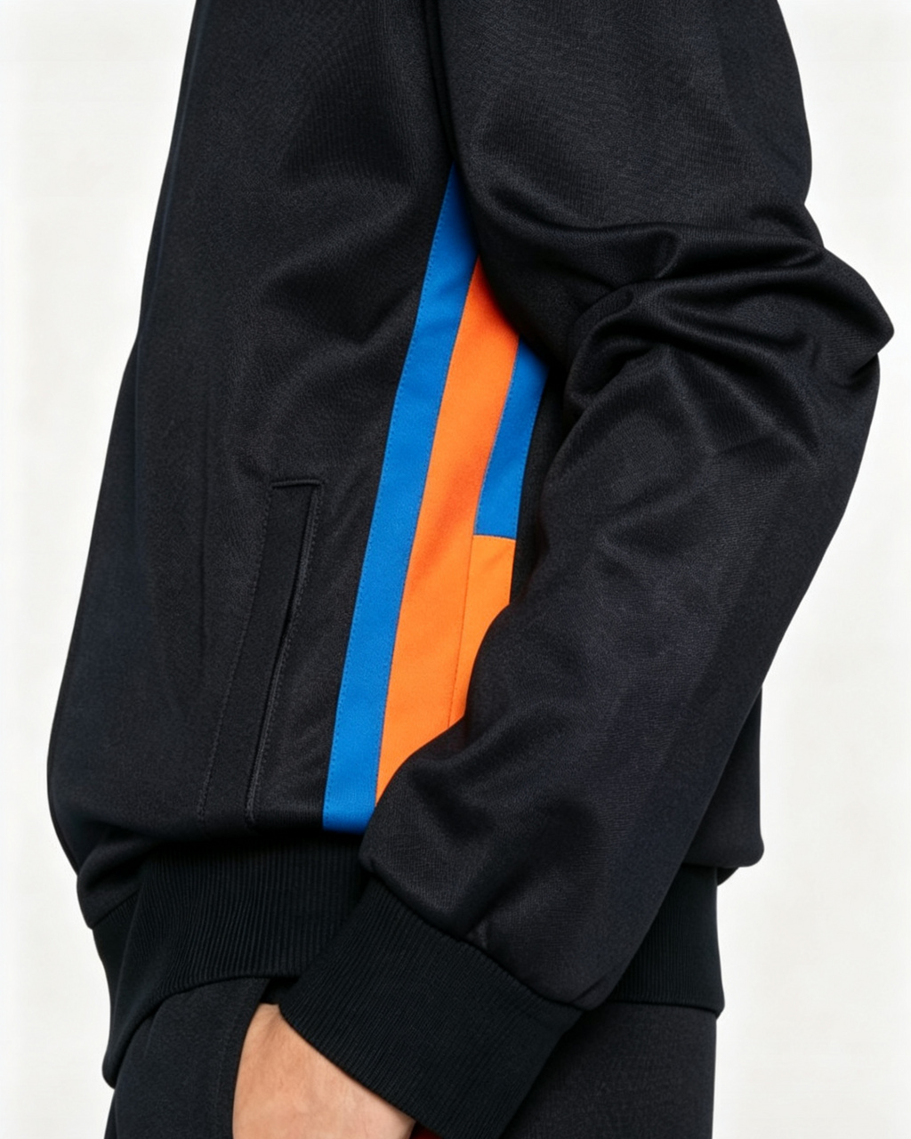 Hdfish ODM stand collar zip jacket back view custom logo sportswear manufacture
