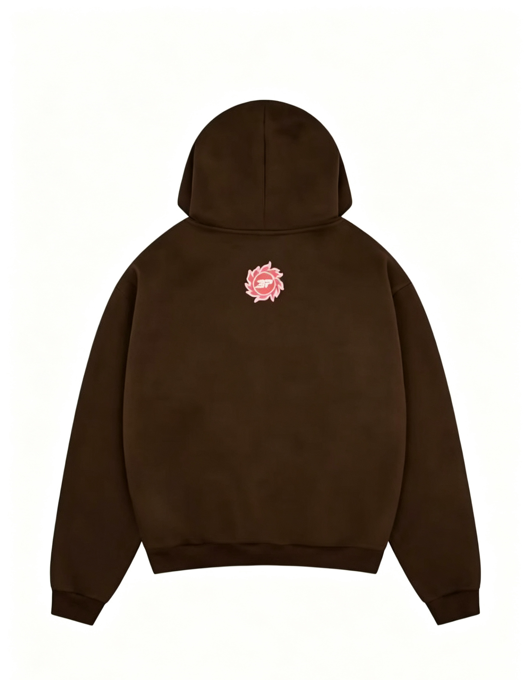 Hdfish ODM custom pullover hoodie front heart earth puff print graphic custom streetwear apparel