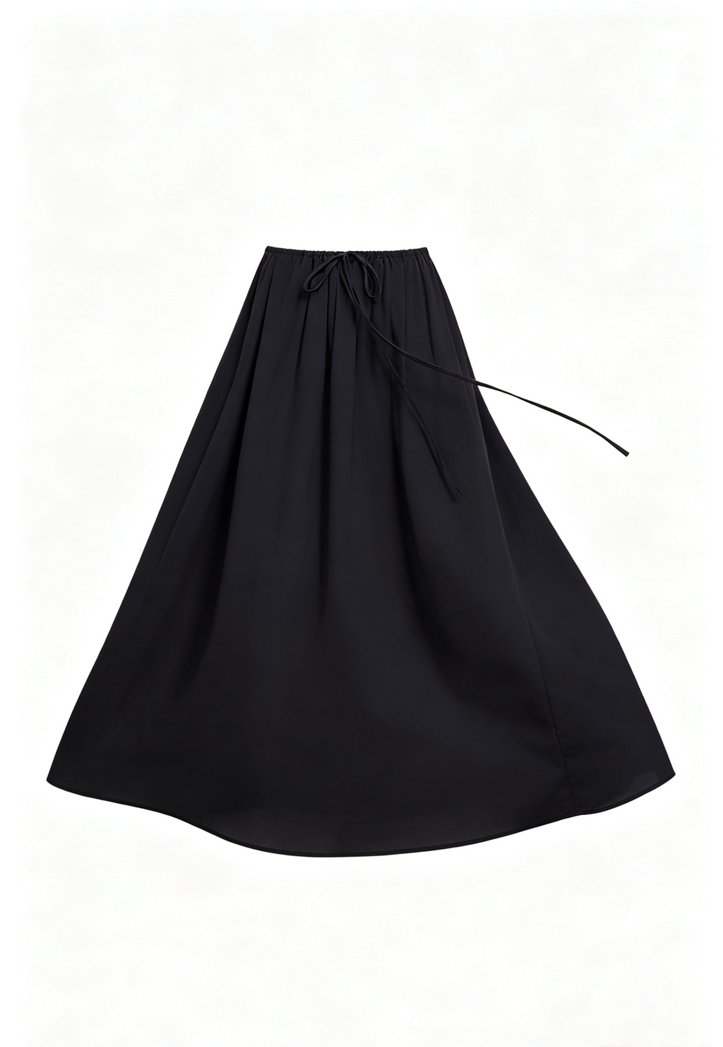 Bulk Wholesale Loose Flared Drawstring Waist Women Daily Casual Long Skirt