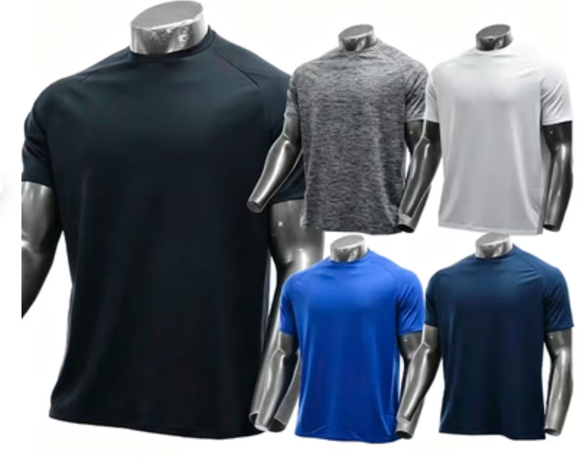 hdfish custom-fit men's gym t-shirt, royal blue quick-dry fabric for active use